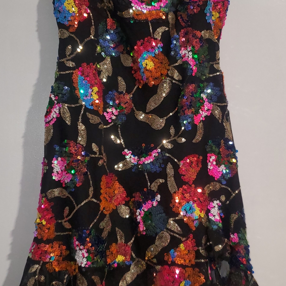 Lucy in the Sky Multicolor Sequin Maxi Dress